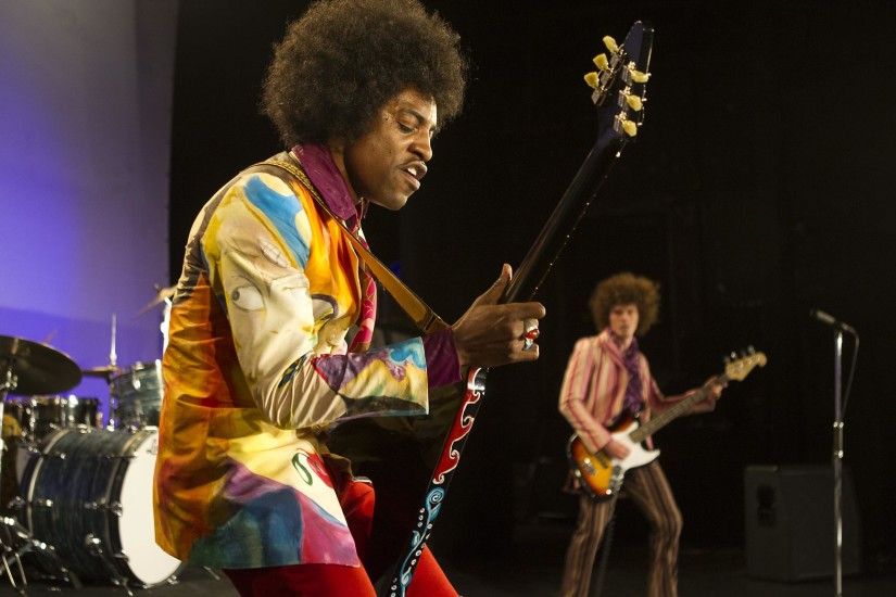 A right-handed guitar player, AndrÃ© Benjamin says he had to learn how to  play with his left hand in order to accurately portray Hendrix.