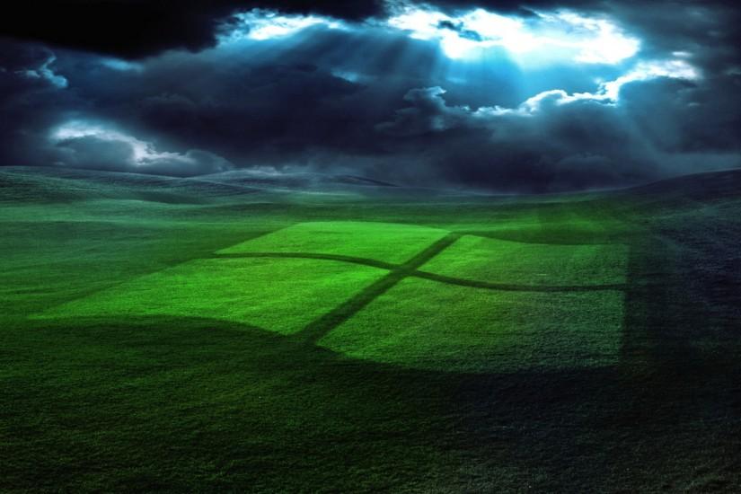 1920x1200 Wallpaper windows, field, grass, operating system