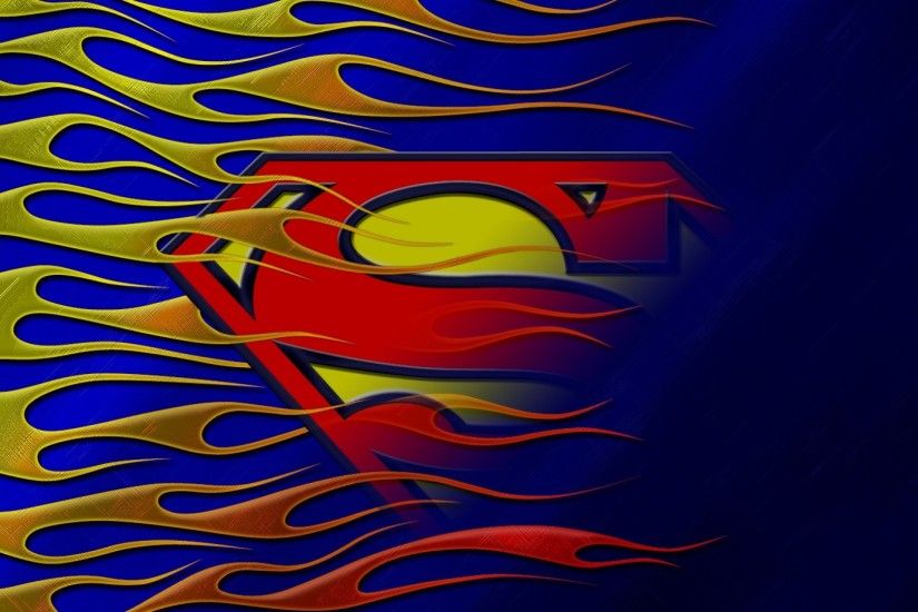 1920x1080 Wallpaper superman line, fire, multicolored
