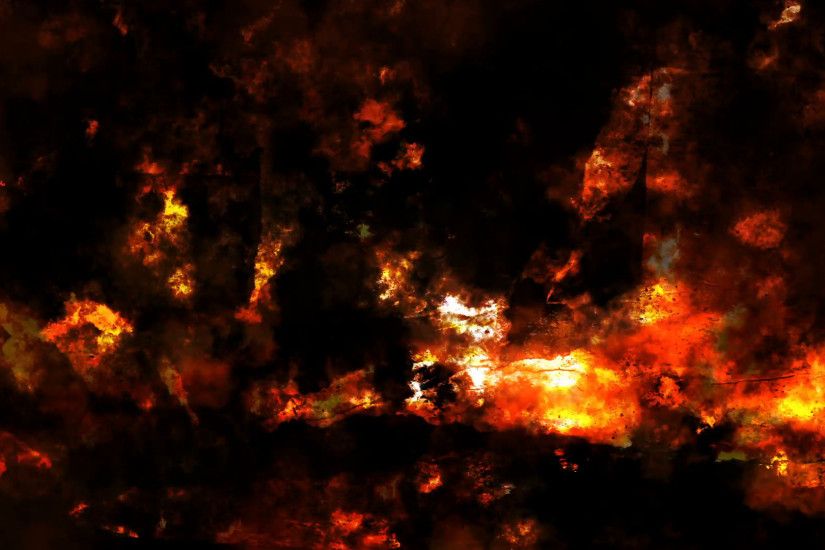 Abstract grunge fire wall loop background