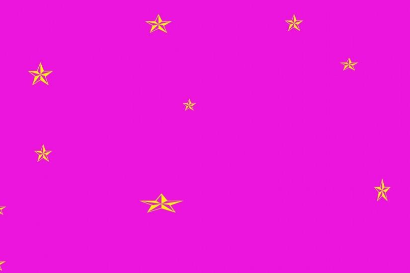 Bright Pink Background, Gold Stars - Free Image