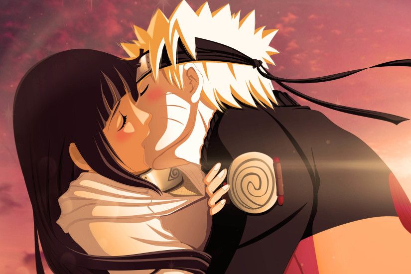 Naruto and Hinata Kiss 3840x2160 wallpaper
