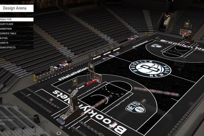 Then my hometown Brooklyn Nets. I just changed the courts for this too. The  court has a blacktop/street ball/underground/subway feel to it that I love,  ...