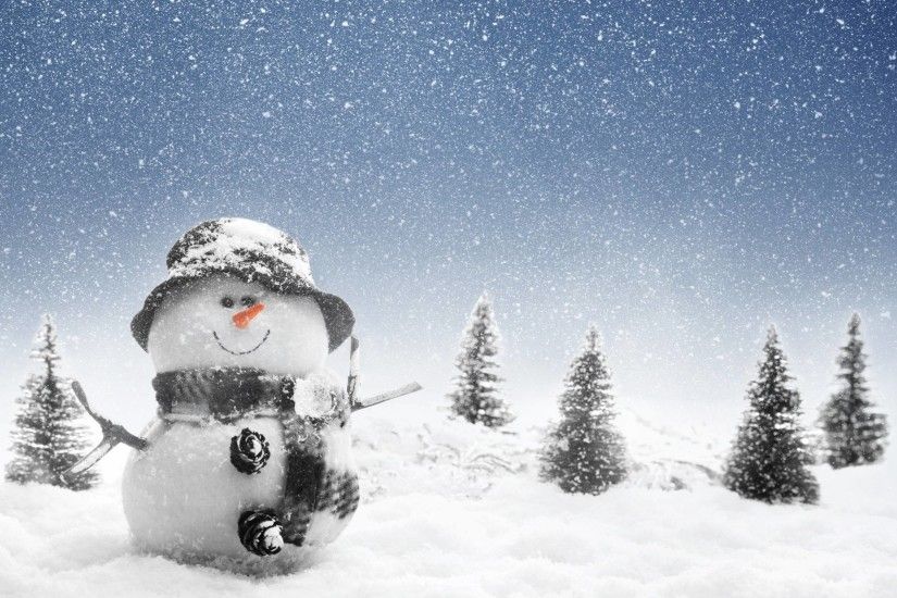 ... Cute snowman wallpaper - Holiday wallpapers - #26004 ...