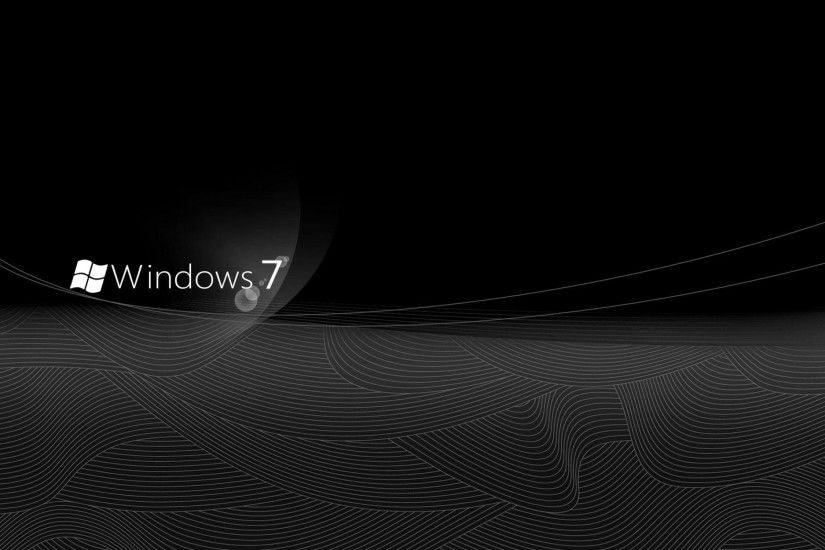 Windows 7 Black Background Wallpaper #2254 | TanukinoSippo.