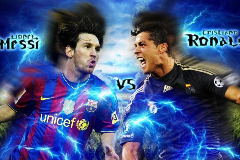 Lionel Messi v/s Cristiano Ronaldo wallpaper in AdobeÂ® PhotoshopÂ® software  - YouTube