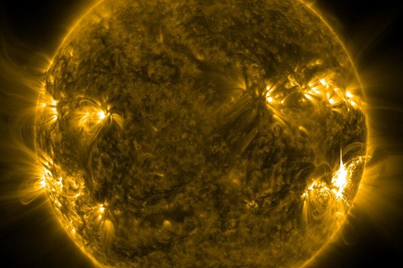 4K HD Wallpaper: Solar storms captured by NASA