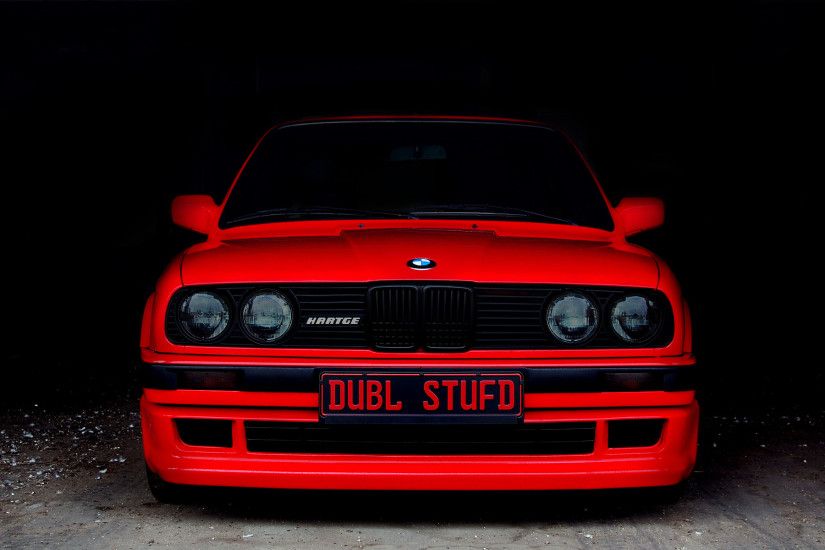 BMW E30 Cars Red Rouge
