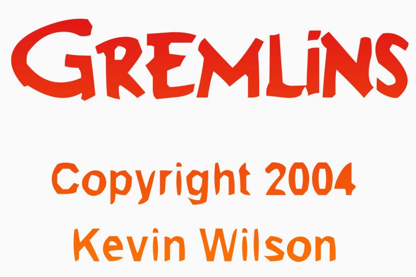Gremlins logo font