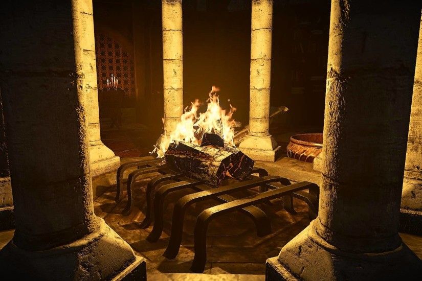 Witcher 3 Roaring Fire Video Desktop Wallpaper Dreamscene
