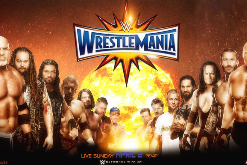 ... WWE-Wrestlemania-33-wallpaper by Anaklios