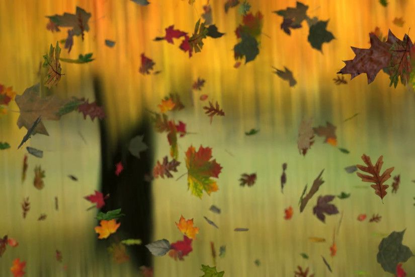 Animated falling leaves on autumn background with real world textures on  each leaf. Motion Background - VideoBlocks