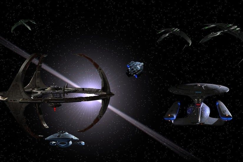 Deep Space Star Trek Futuristic Television Sci Fi Spaceship HD Background