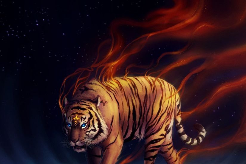 Really cool tiger art