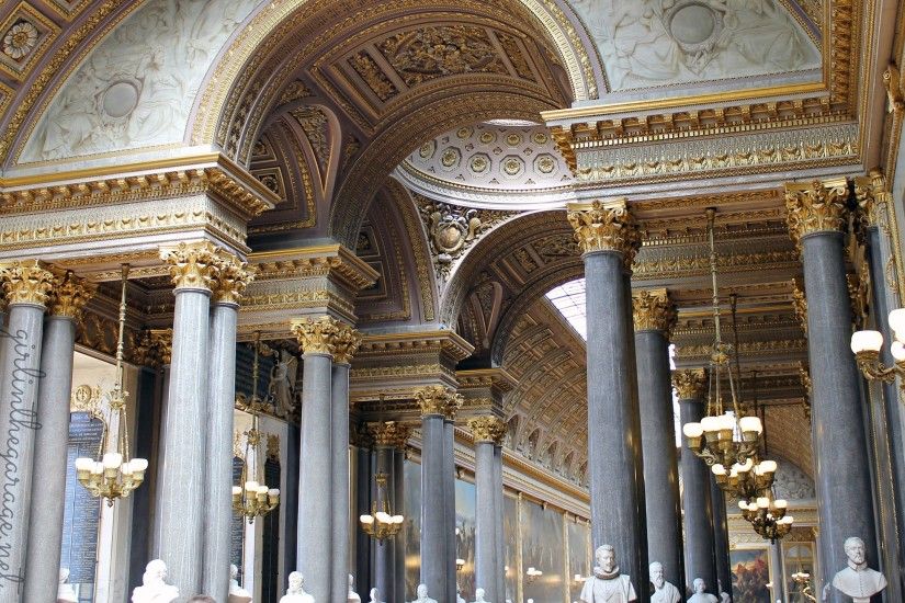 2560x1440 - palace of versailles, columns, gold, marble, france, buildings #