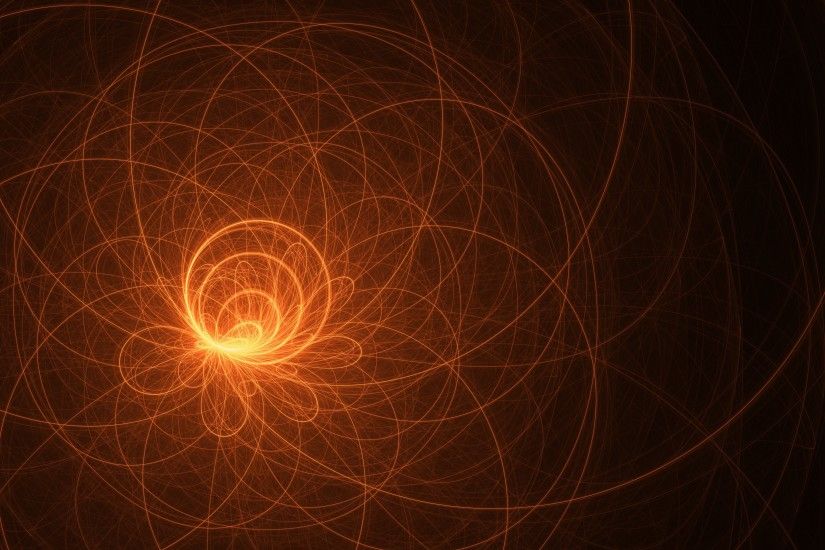 digital Art, CGI, Minimalism, Abstract, Light Trails, Circle, Spiral,  Lines, Black Background Wallpapers HD / Desktop and Mobile Backgrounds