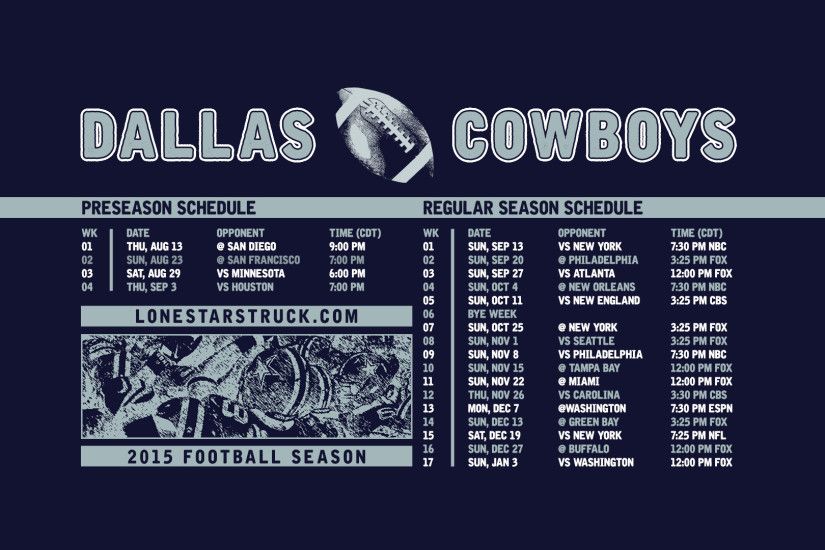 dallas cowboys wallpaper schedule6 - wallpaperheat.com