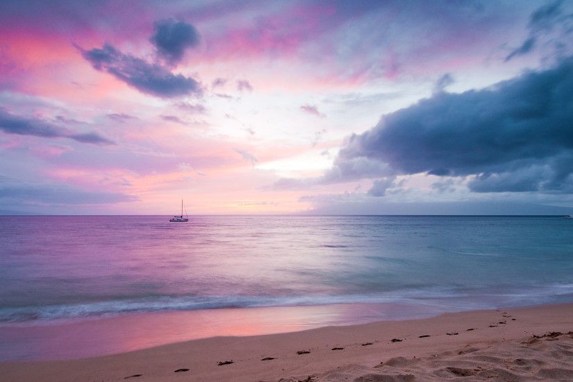 Twilight Island Beach Sunset