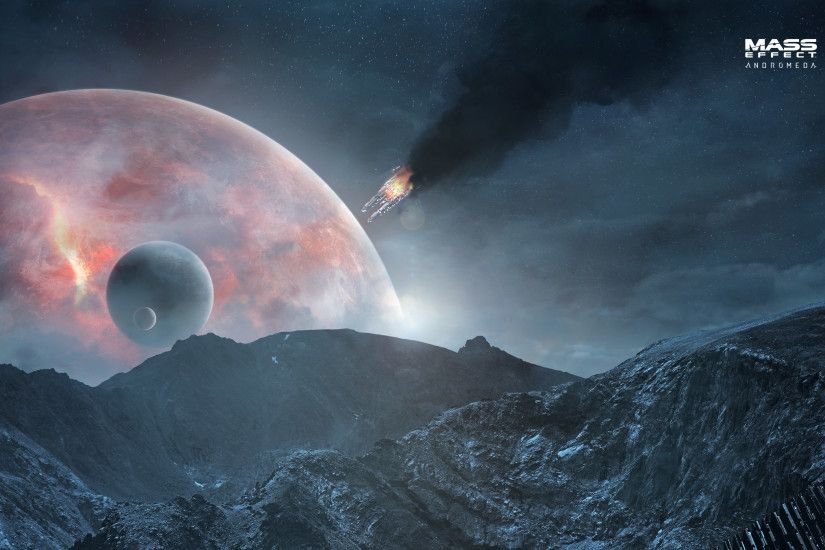 ... Hyperion Fall - Mass Effect Andromeda Wallpaper 4K by RedLineR91