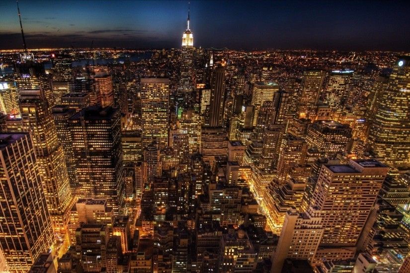 Aerial View Of New York City HD desktop wallpaper High