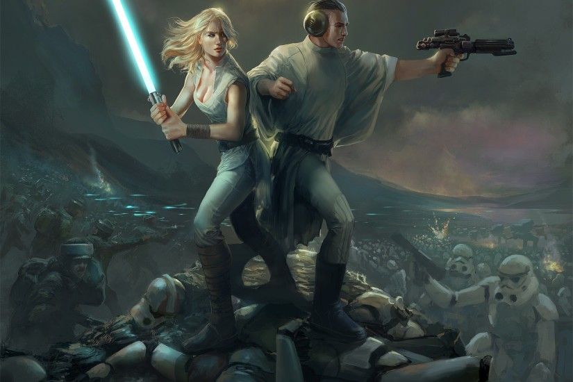 Star Wars artwork lightsaber stormtrooper blaster mythology Rebel Alliance  guilano brocani screenshot computer wallpaper fictional character