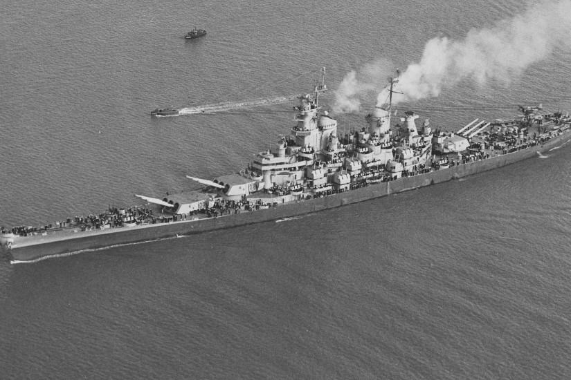 Military - USS Iowa (BB-61) Battleship Warship Bakgrund