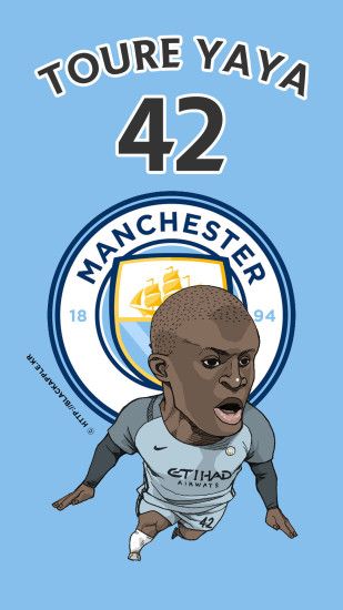  Manchester City No.42 Yaya Toure ...