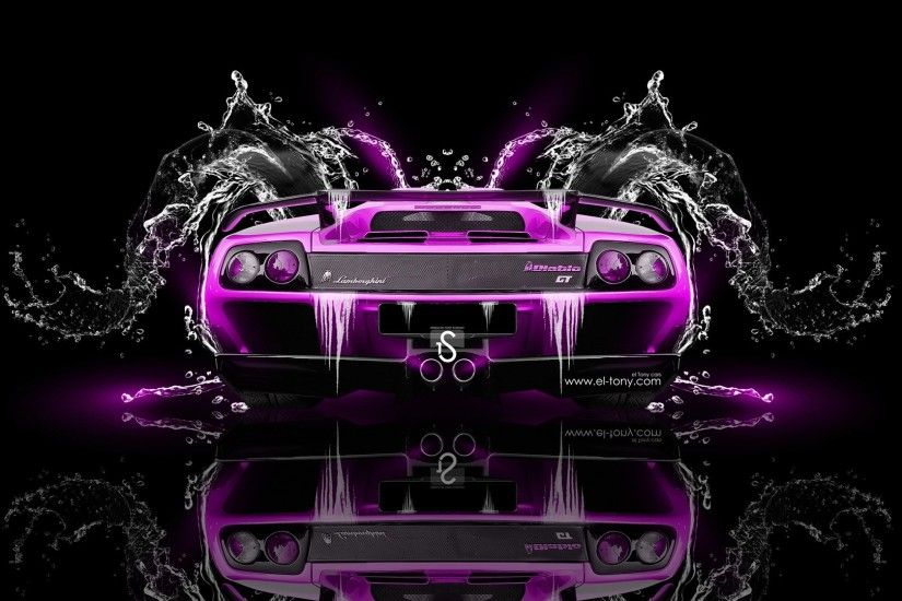Lamborghini Diablo Back Super Water Car 2014 El Tony Audi Wallpaper In Fire