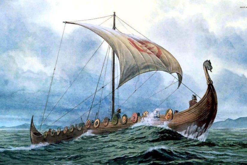 Viking ship wallpaper - Fantasy wallpapers - #17967