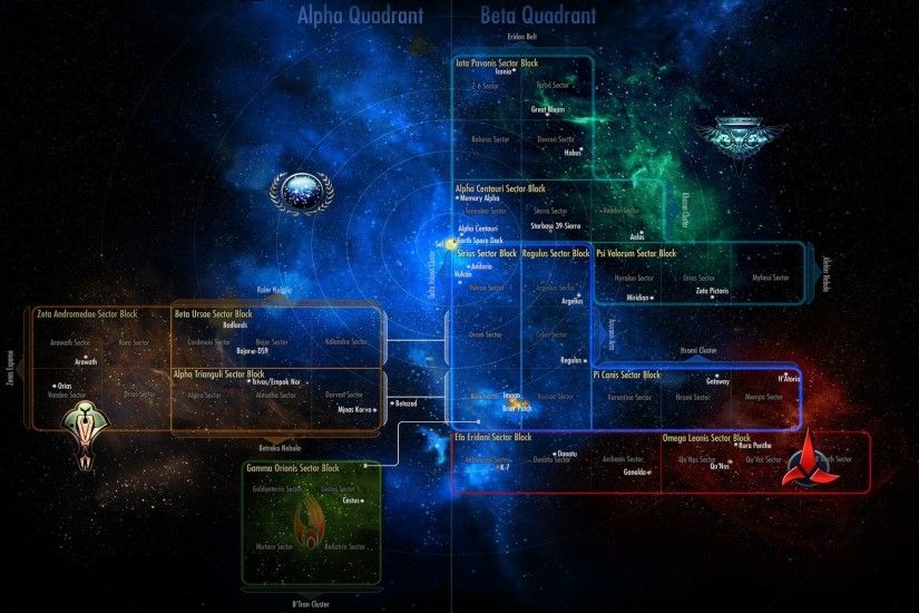 Star Trek Map wallpaper