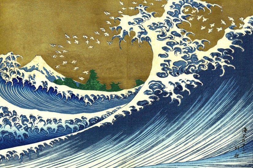 tsunami, The Great Wave off Kanagawa, Katsushika Hokusai - Free .