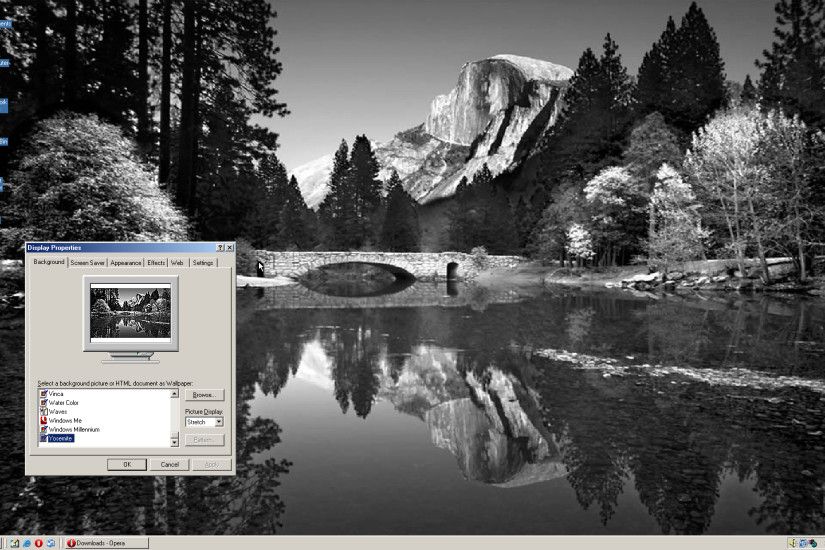 TIL there is a Yosemite wallpaper in Windows ME