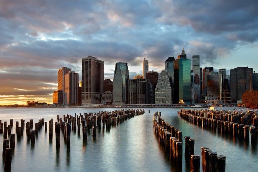 Wallpapers New York City USA Megalopolis Manhattan Sky Sunrises and