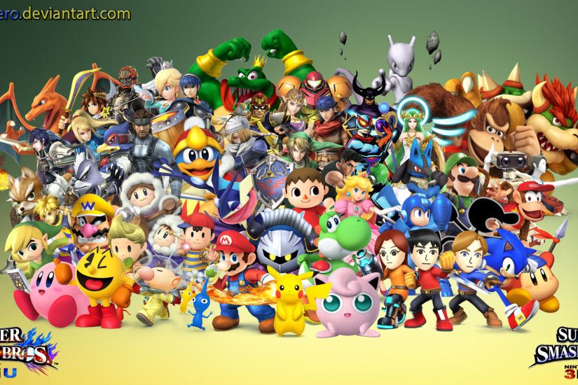 ... Super Smash Bros 4 Dream Roster Wallpaper by Lucas-Zero