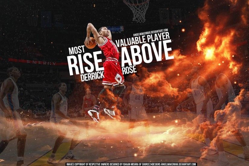 nba | You are going over Fire Slam Dunk NBA Basketball Derrick Rose Cloud  .. Michael Jordan BasketballNba BasketballRose WallpaperDerrick ...