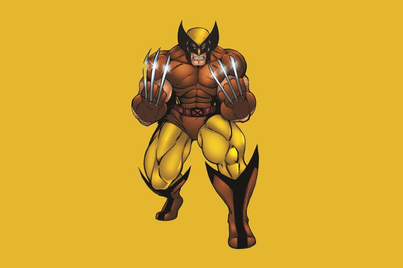 Wolverine with silver claws wallpaper
