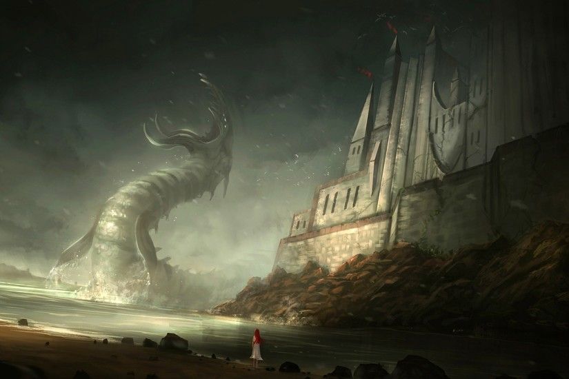 fantasy Art, Sea Monsters, Digital Art Wallpapers HD / Desktop and Mobile  Backgrounds