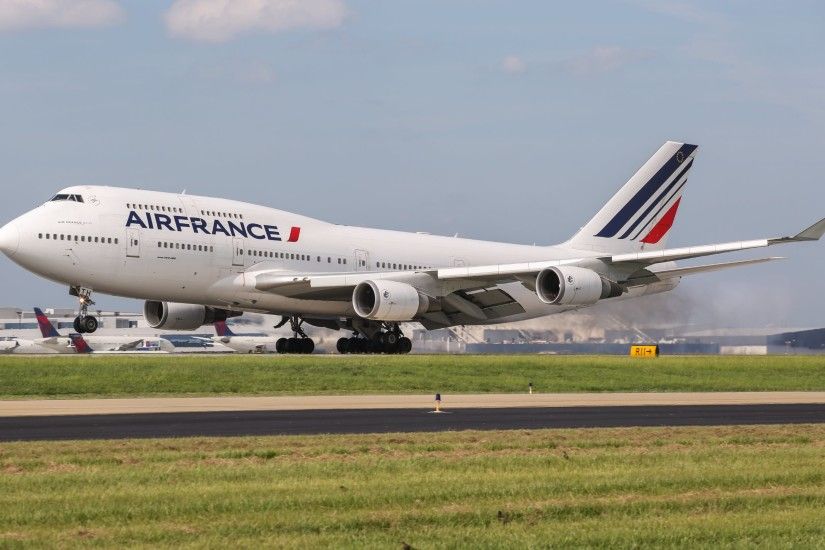 4K HD Wallpaper: Air France Boeing 747