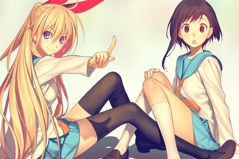 anime, School Uniform, Nisekoi, Onodera Kosaki, Kirisaki Chitoge, Artwork,  Anime Girls Wallpaper HD