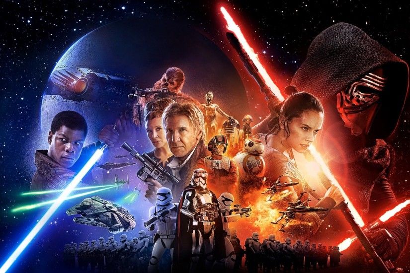 Star Wars, Star Wars: Episode VII The Force Awakens, Kylo Ren, Han Solo, BB  8, Chewbacca, Captain Phasma, R2 D2, C 3PO, Luke Skywalker, Stormtrooper,  ...