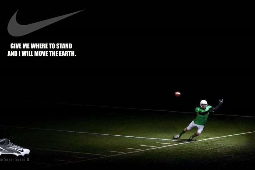 4K HD Wallpaper: Nike Creative American Football Poster