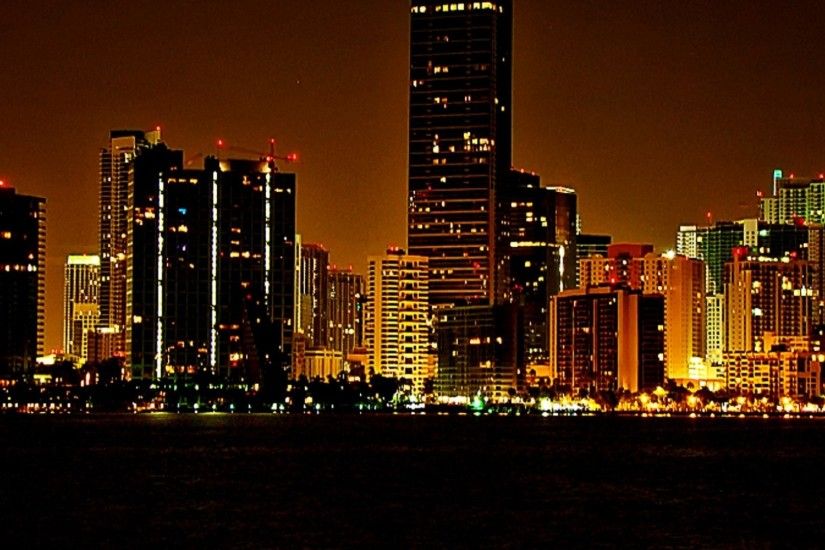 Miami Beach Night HD wallpaper