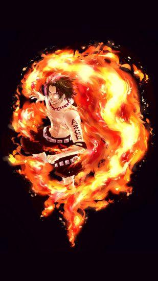 Portgas D Ace - One Piece Mobile Wallpaper 9609 | One Piece - ASL - Ace  Sabo Luffy | Pinterest | Mobile wallpaper and Anime