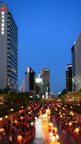 1080x1920 Wallpaper korea, asia, seoul, south korea, night, city, lights