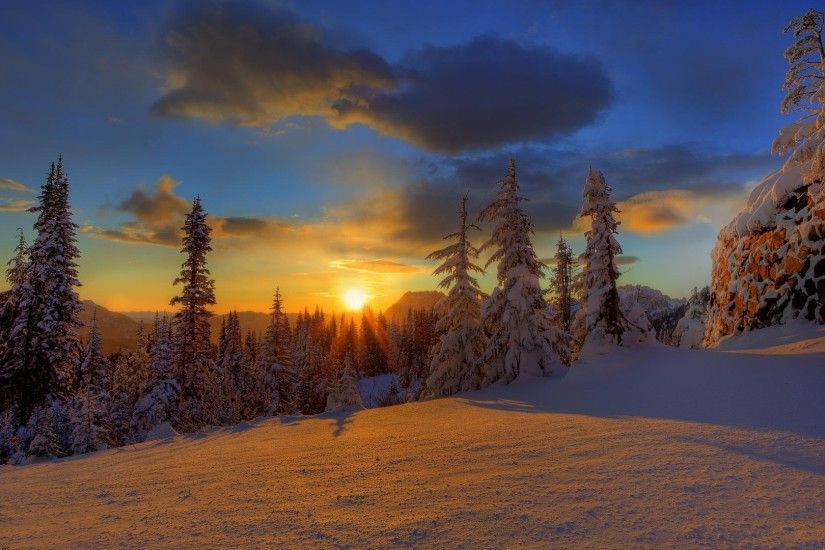 Holidays Tag - Wonderful Sunset Snow Xmas New Year Christmas Silent Winter  Love Four Seasons Happy
