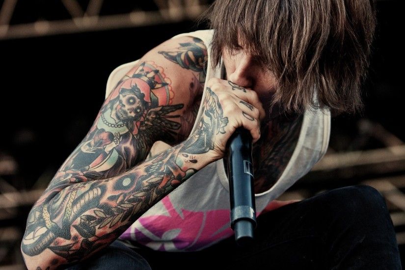 music, Oliver Sykes, Bring Me The Horizon Wallpaper HD