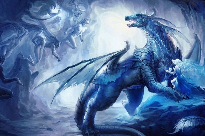 Blue Dragon - Wallpaper