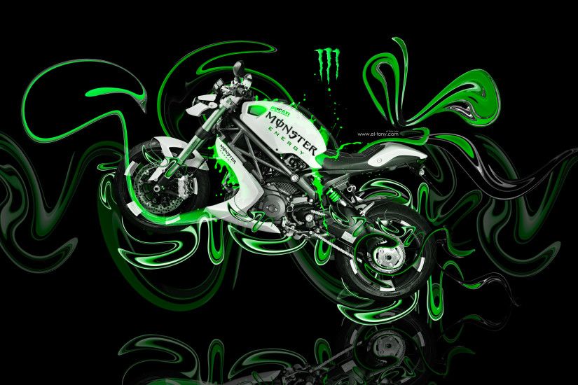 ... Monster Energy Logo Style Moto Ducati Bulgari Side Super Plastic Art  Bike 2017