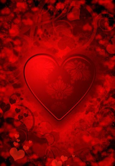 Fancy, hearts, pattern, valentines Background