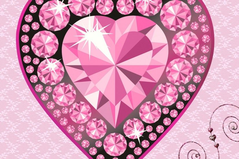Preview wallpaper heart, diamond, glitter, light 3840x2160